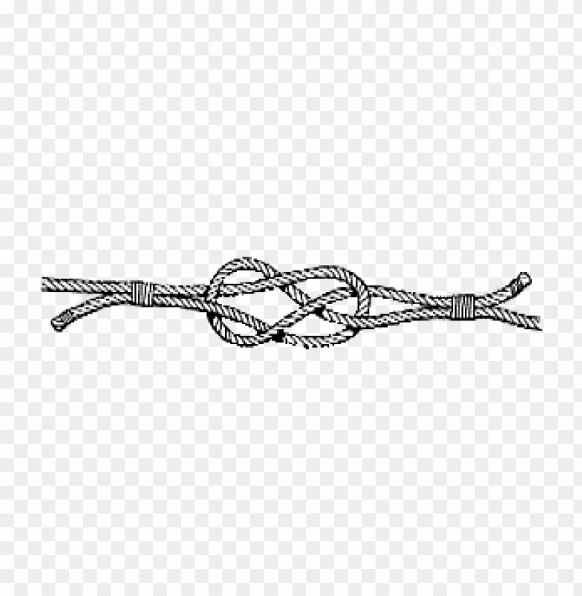 miscellaneous, knots, carrick bend knot drawing, 