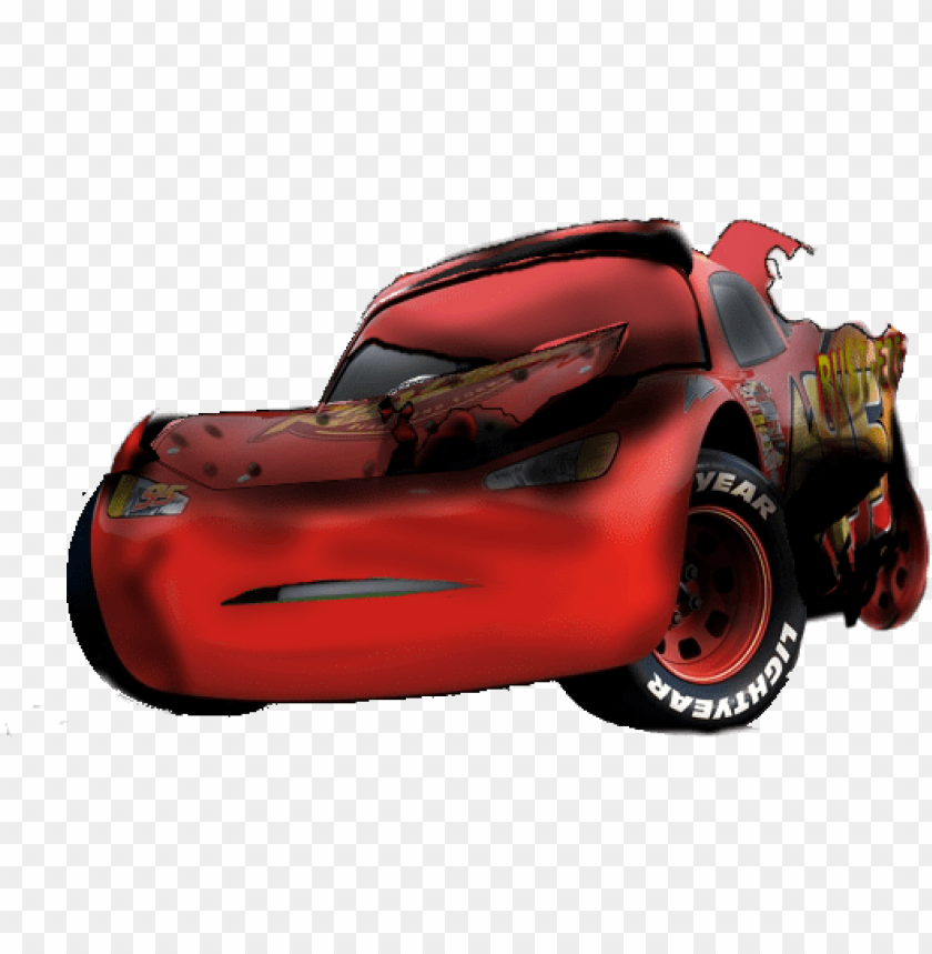 lightning mcqueen car crash