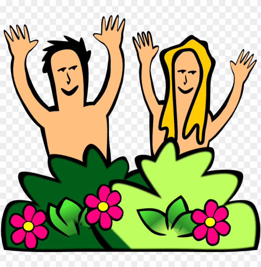 cartoon adam and eve PNG image with transparent background | TOPpng