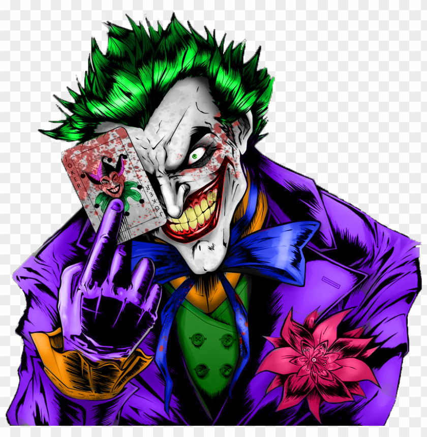 cartoon artwork joker illustration hold playing card PNG image with transparent background@toppng.com