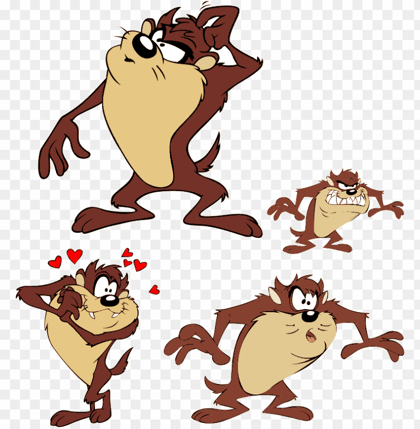 cartoon character taz mania vector - tasmanian devil cartoon vector PNG  image with transparent background | TOPpng