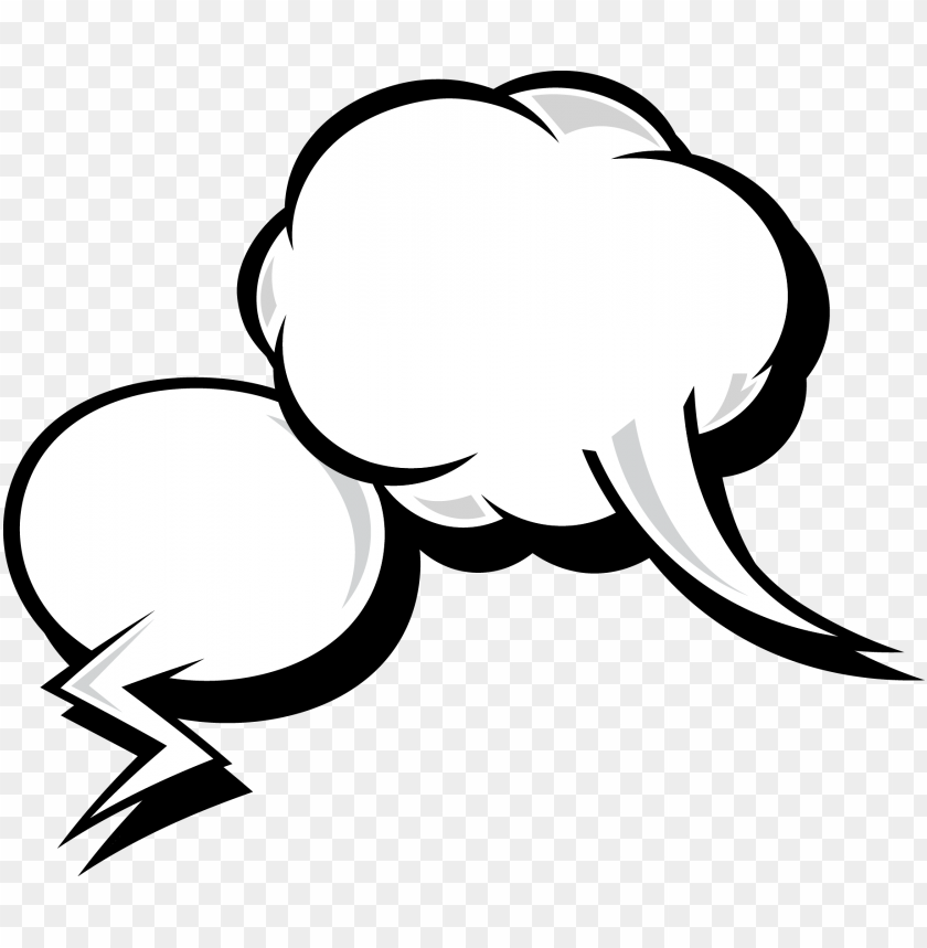 Cartoon Cloud Messaging Thought Bubble Thinking PNG Image With Transparent Background