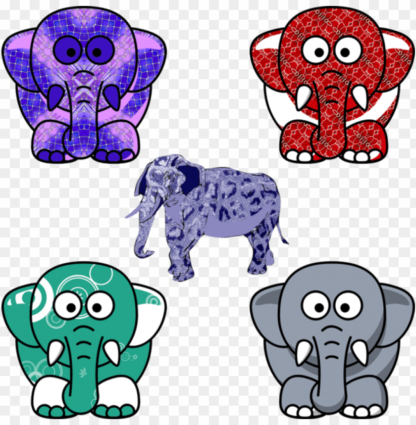 cartoon elephant PNG image with transparent background | TOPpng