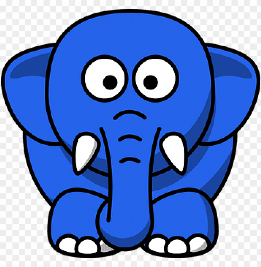 cartoon elephant face PNG image with transparent background | TOPpng