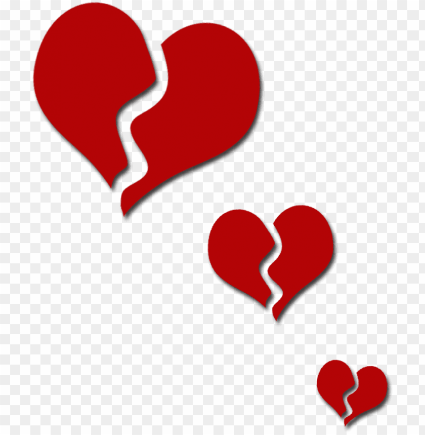 cartoon illustration of - broken hearts clip art PNG image with transparent  background | TOPpng