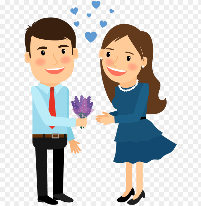 cartoon image of man and woman PNG image with transparent background |  TOPpng