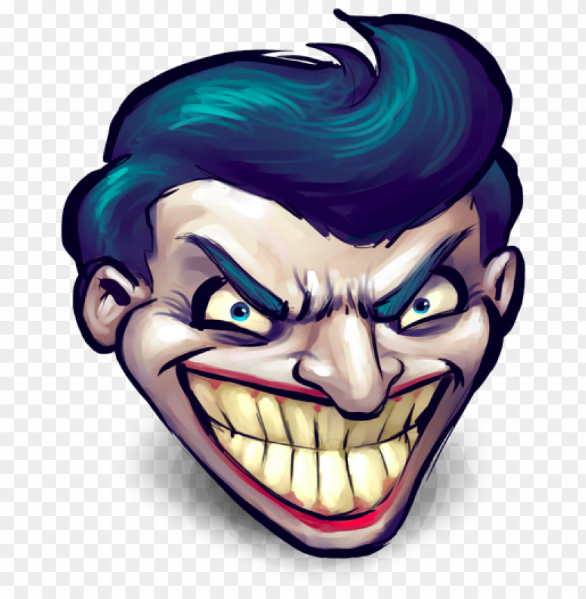 cartoon joker head face clipart PNG image with transparent background |  TOPpng