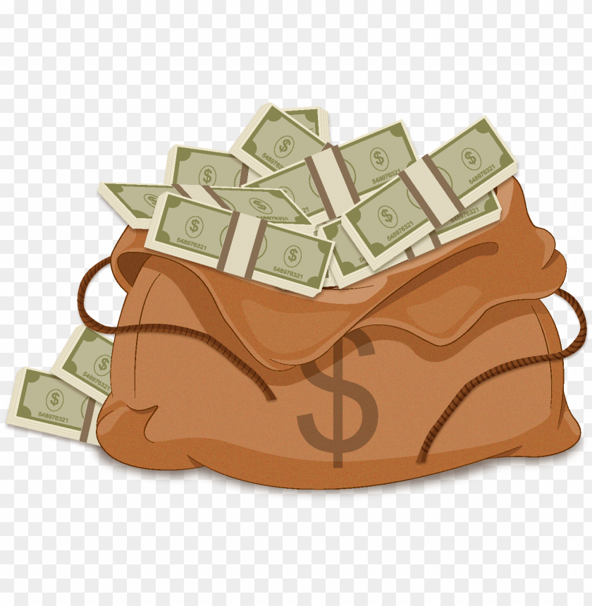 cartoon money bag coin element - bolsa de dinero gif PNG image with  transparent background | TOPpng