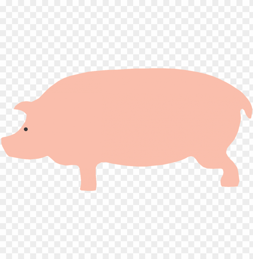 cartoon pig side view PNG transparent with Clear Background ID 88200