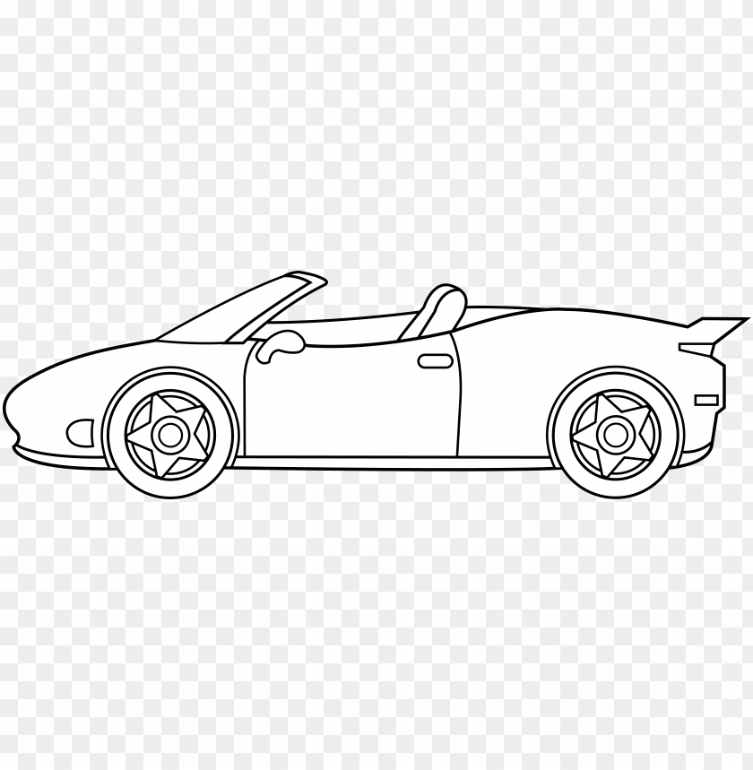 Cartoon Race Car Clip Art - Ferrari Drawi PNG Transparent Background