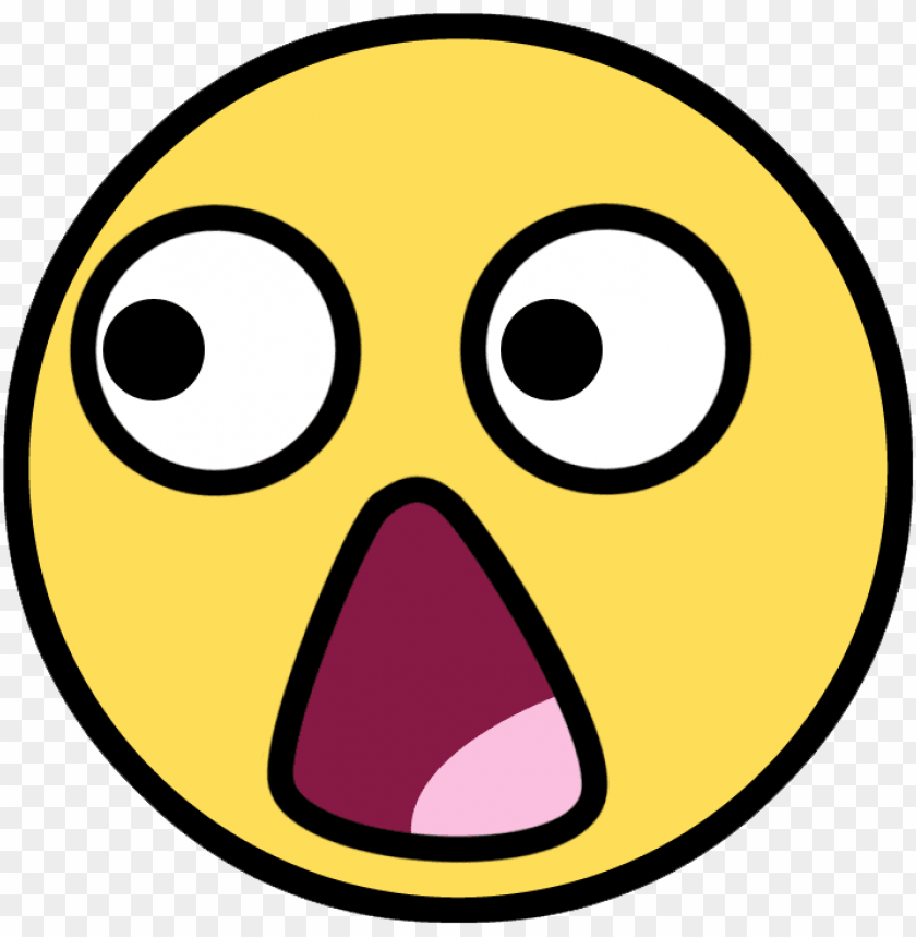 cartoon shocked face PNG image with transparent background | TOPpng