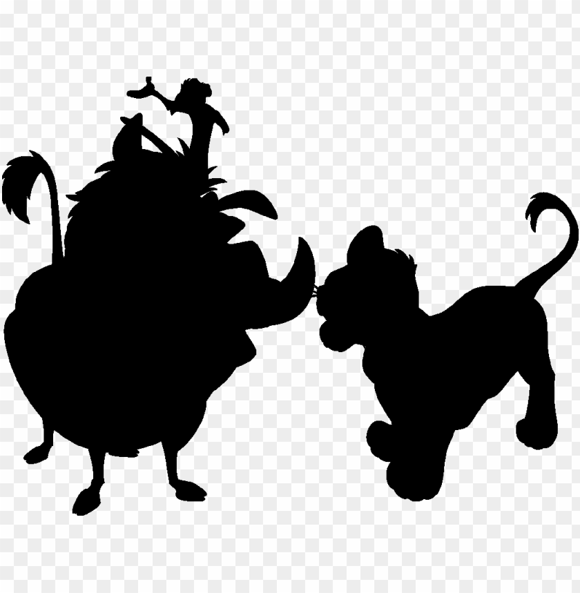 cartoon silhouette hakuna matata art print PNG transparent with Clear Background ID 237026