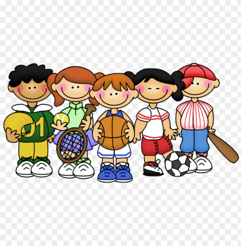 practicing sports cartoon clipart