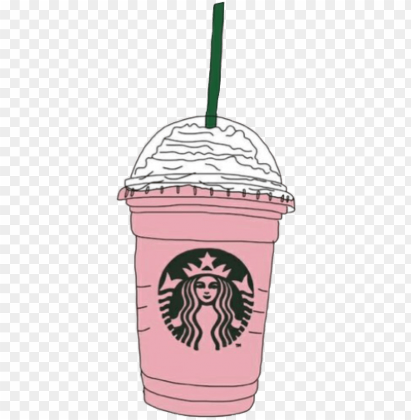 cartoon starbucks - starbucks pink drink cartoo PNG image with transparent  background | TOPpng