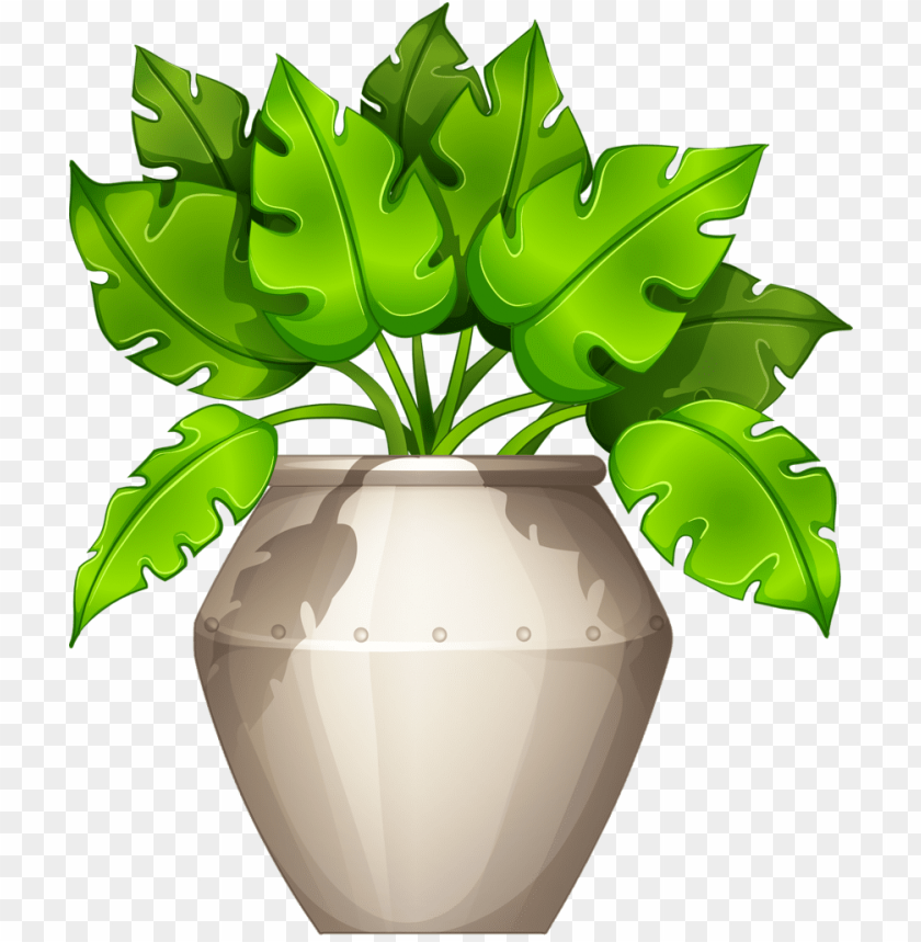 cartoon stickers, art furniture, flower pots, potted - büropflanze clipart  PNG image with transparent background | TOPpng