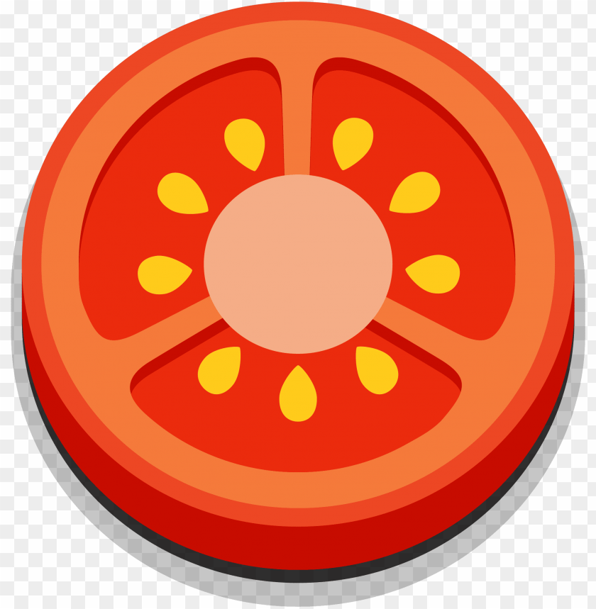 cartoon tomato slice PNG transparent with Clear Background ID 79573