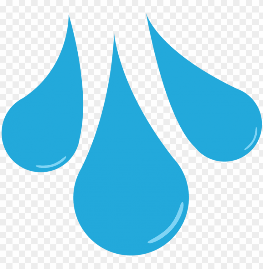 Cartoon Water Drop Clipart Raindrops Clipart Png Image With