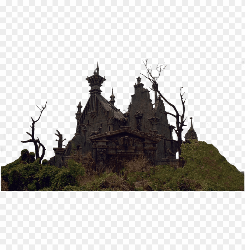 Castle Clipart - Edward Scissorhands Gothic Castle PNG Transparent Background