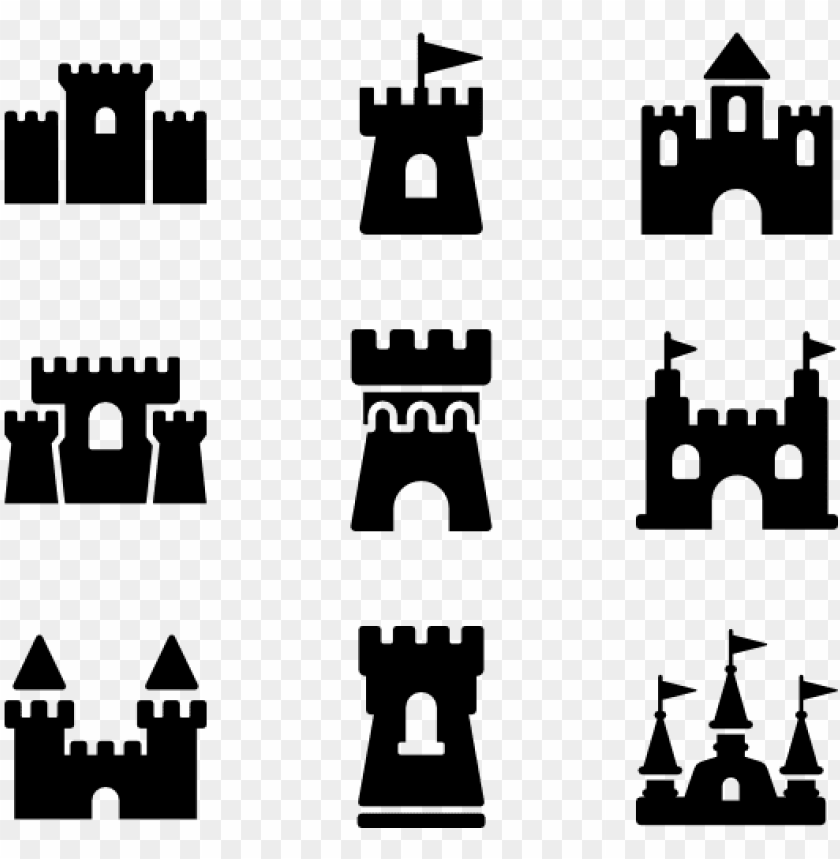 castle, symbol, medieval castle, logo, fantasy, background, sand castle