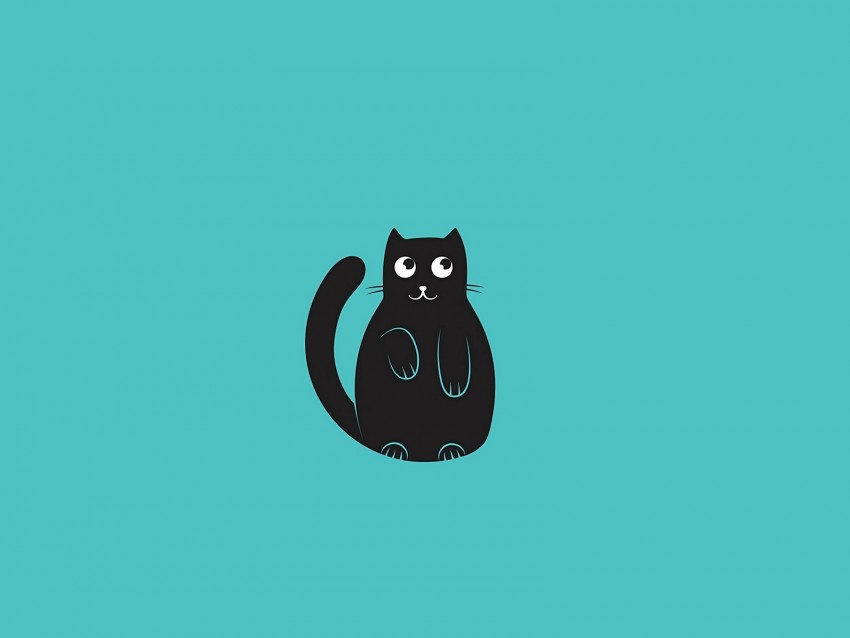 cat, funny, art, vector, minimalism