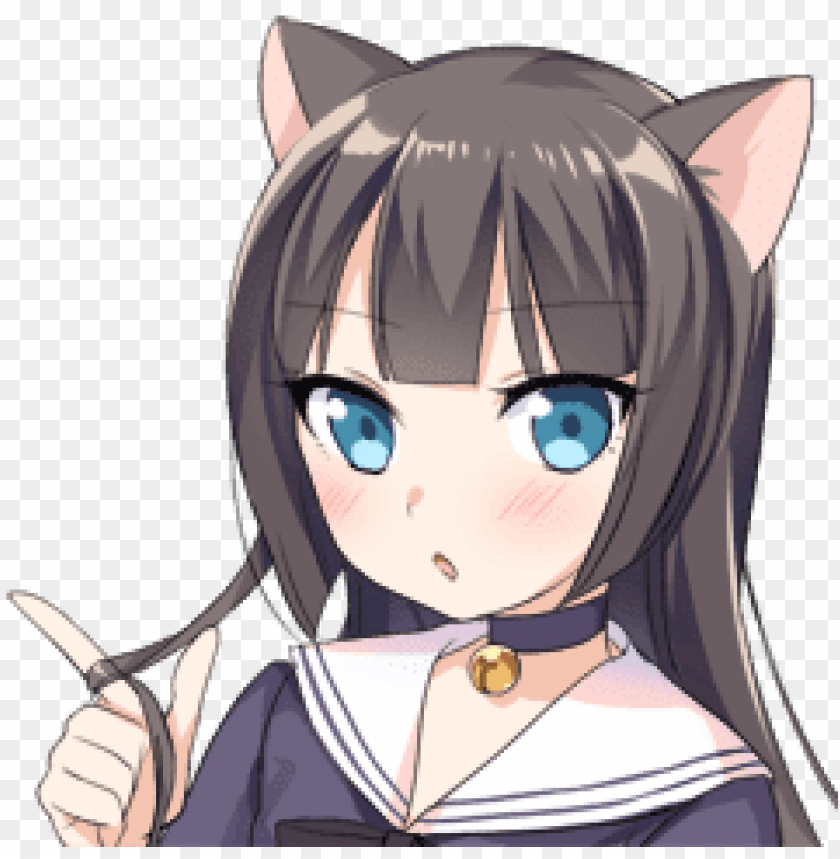 Cat Girl Face Png Image With Transparent Background Toppng - cat girl pants roblox