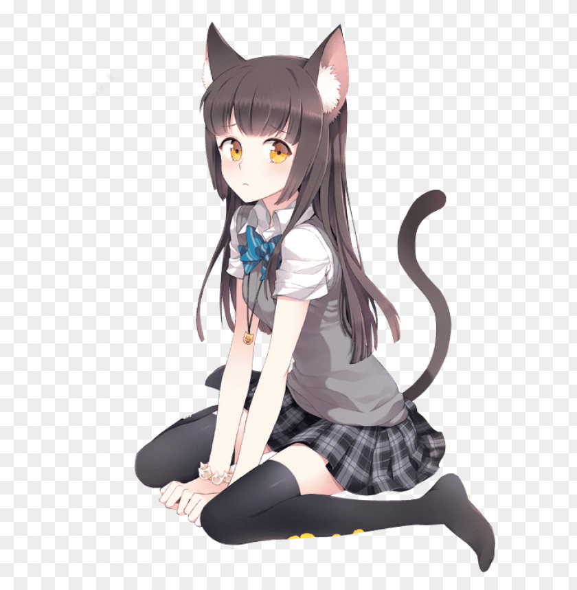 Cat Girl School Uniform Png Image With Transparent Background Toppng