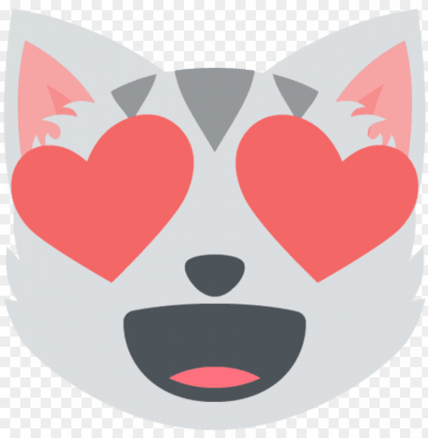 heart eyes emoji, cat eyes, cat face, heart face emoji, black heart, heart doodle