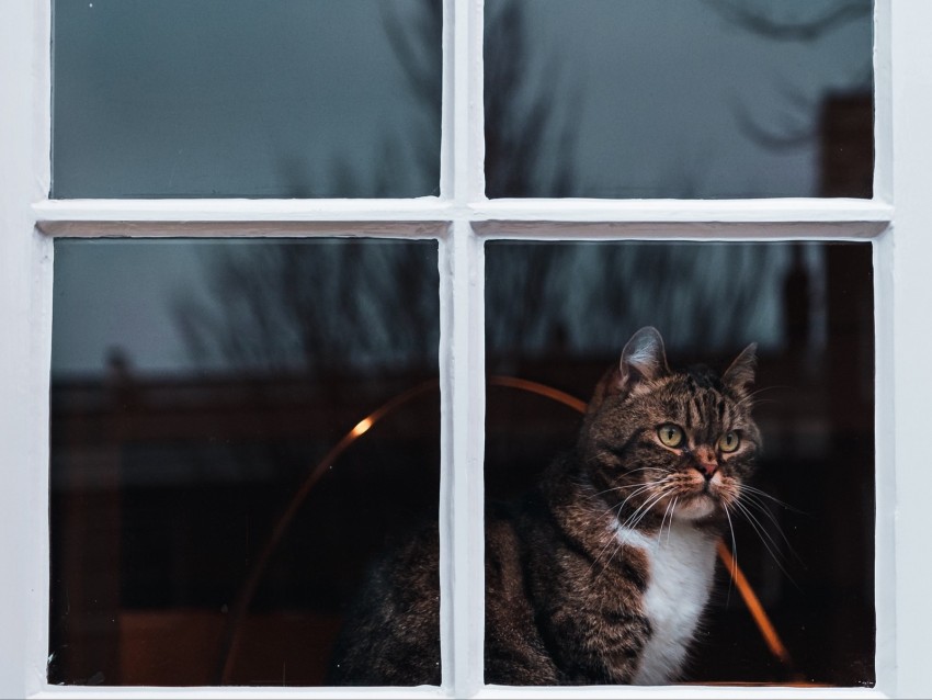 cat, window, waiting, observe