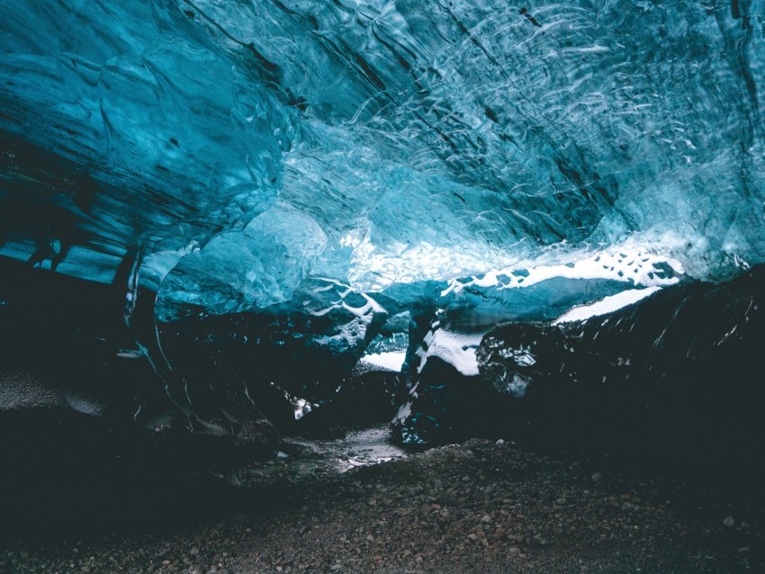 cave, ice, iceland, icy