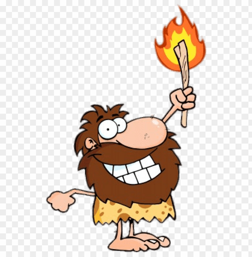 Download caveman holding a torch png images background@toppng.com