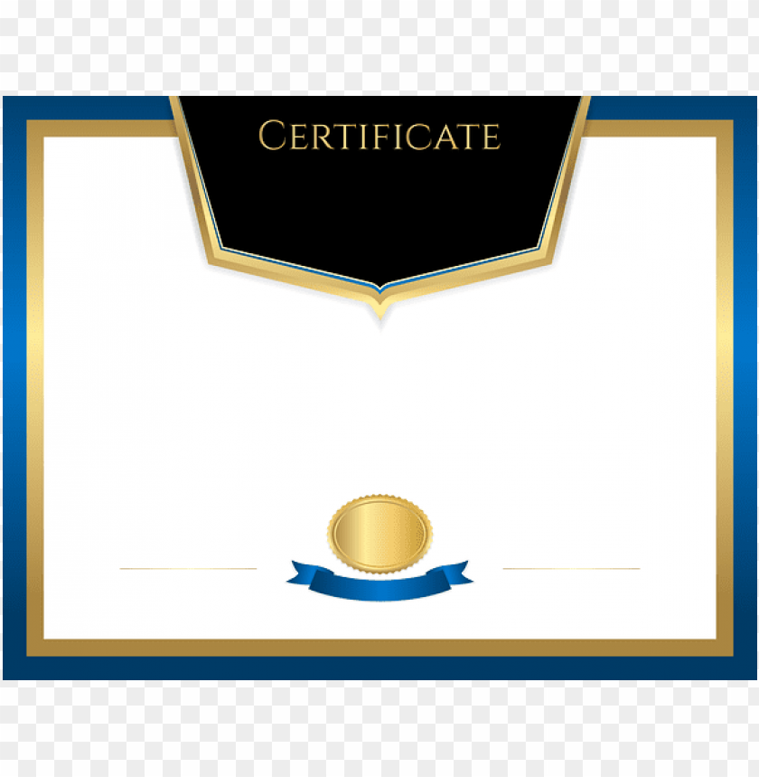 Download certificate template blue clipart png photo | TOPpng
