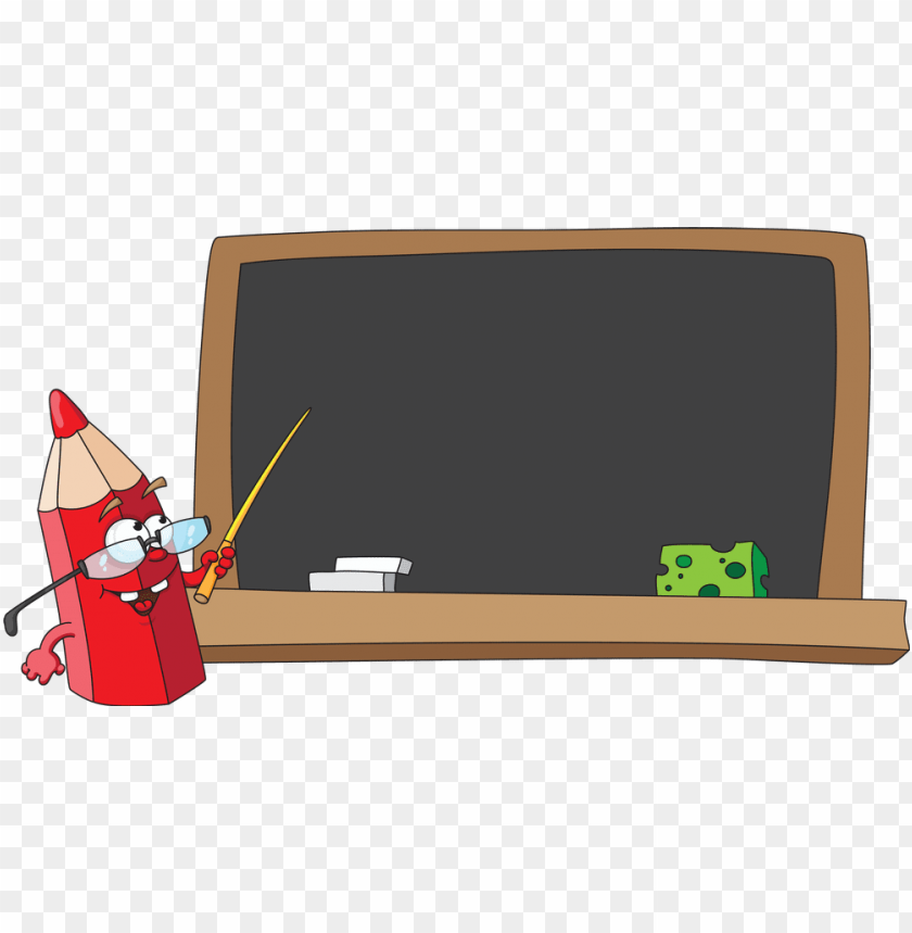 Chalk Board Black Board Cartoon PNG Image With Transparent Background