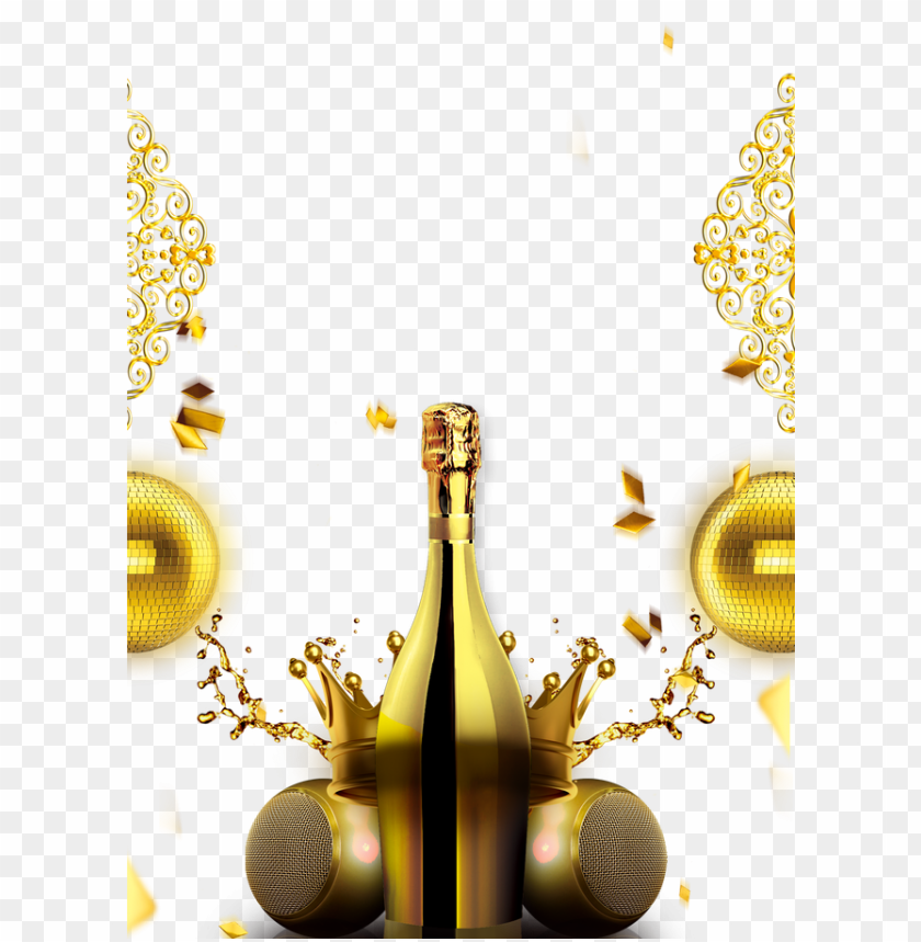 free PNG champagne bottle download transparent png image - champagne gold png clipart PNG image with transparent background PNG images transparent