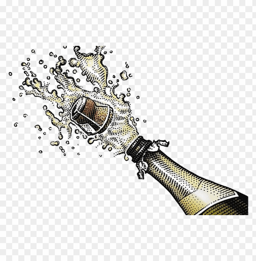 Download champagne popping png images background.