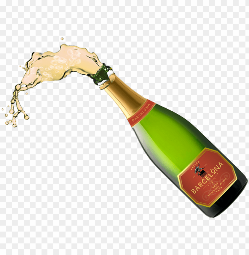 champagne bottle opening png