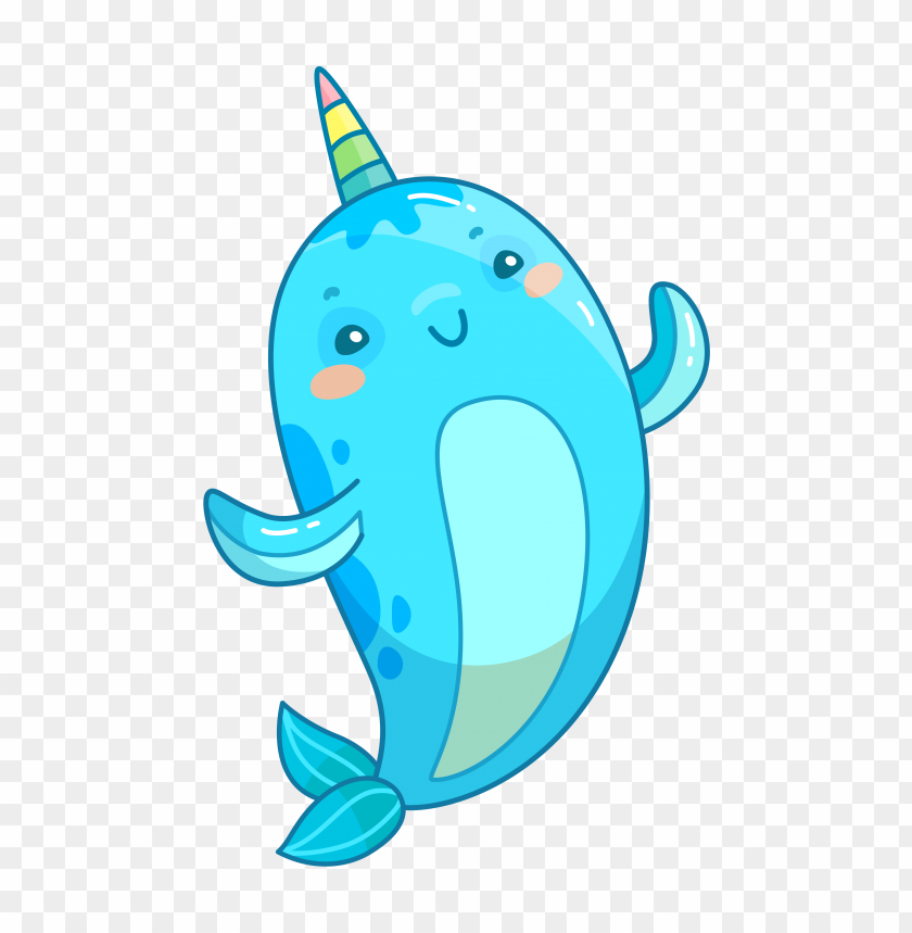 Character baby fairy tale dolphin unicorn  PNG image with transparent background@toppng.com
