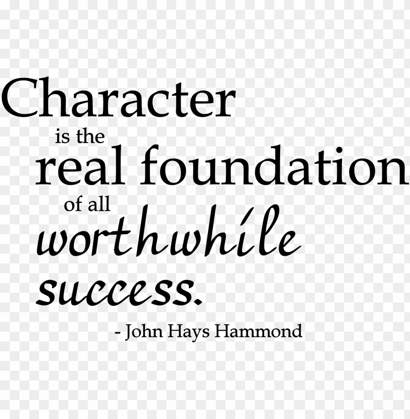 character is the real foundation word art freebie character quotes PNG transparent with Clear Background ID 214758