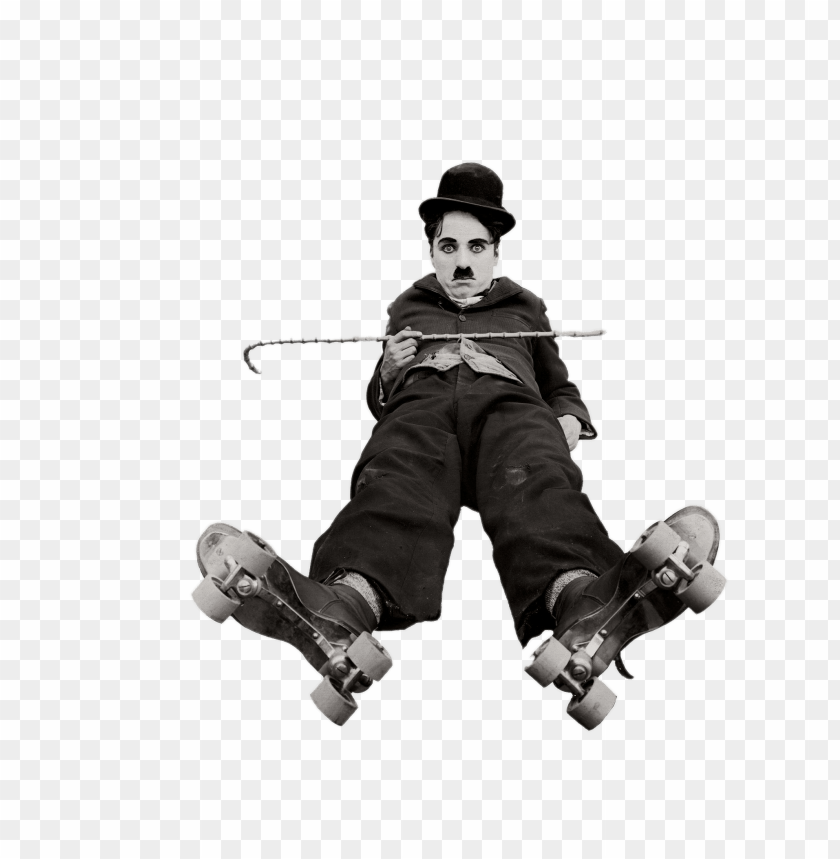people, history, charlie chaplin on roller skates, 