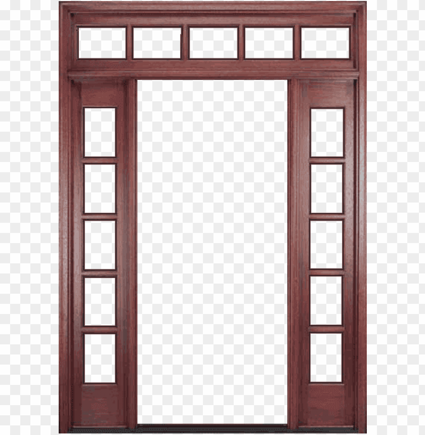charlston frame farmhouse door with sidelights and transom PNG transparent with Clear Background ID 273498