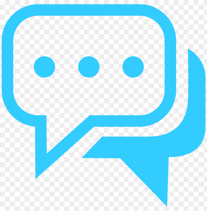 Chat Duo Rounded Square Bubbles PNG Image With Transparent Background
