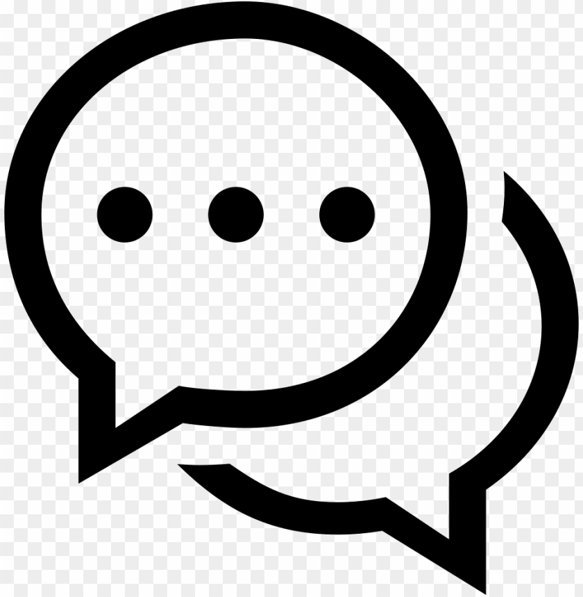 chat oval speech bubbles symbol comments - icon chat PNG image with