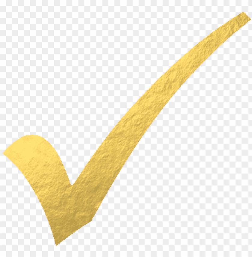 checkmark gold check mark PNG image with transparent background TOPpng