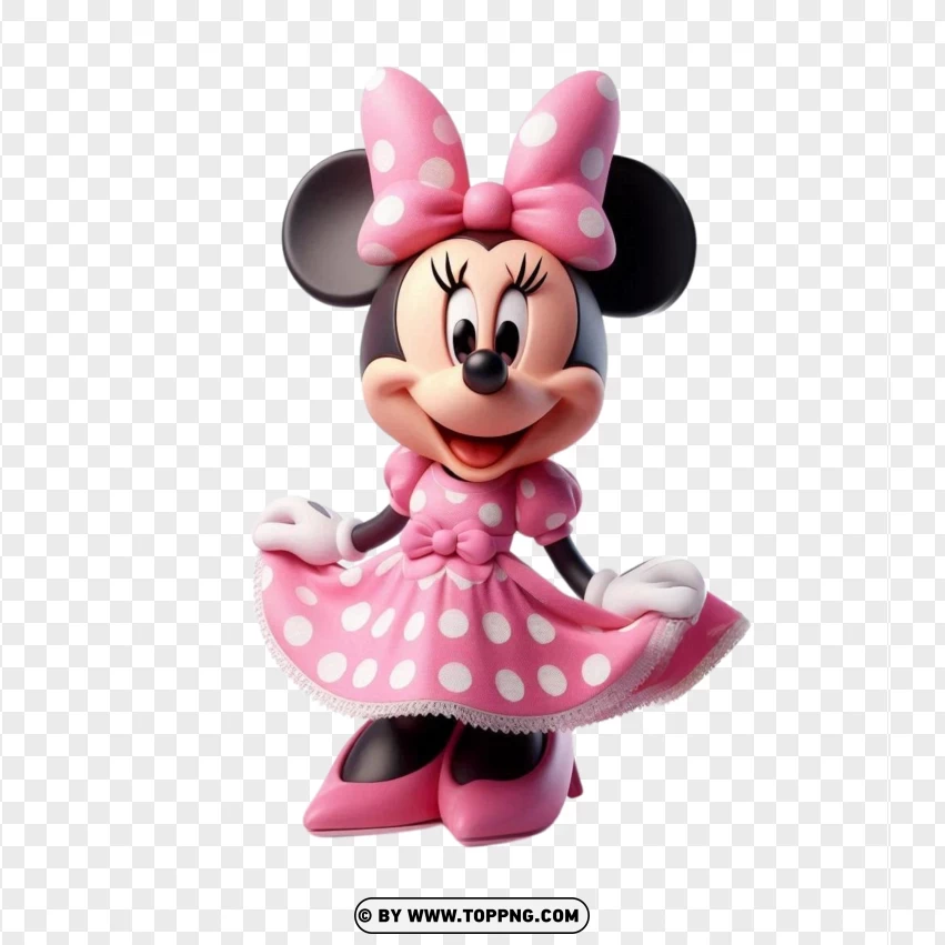 Minnie Mouse,Character , Disney,Cartoon , Illustration , Isolated , Fictional Character 