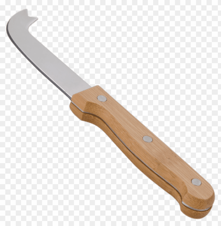 cheese knife wooden handle PNG image with transparent background@toppng.com