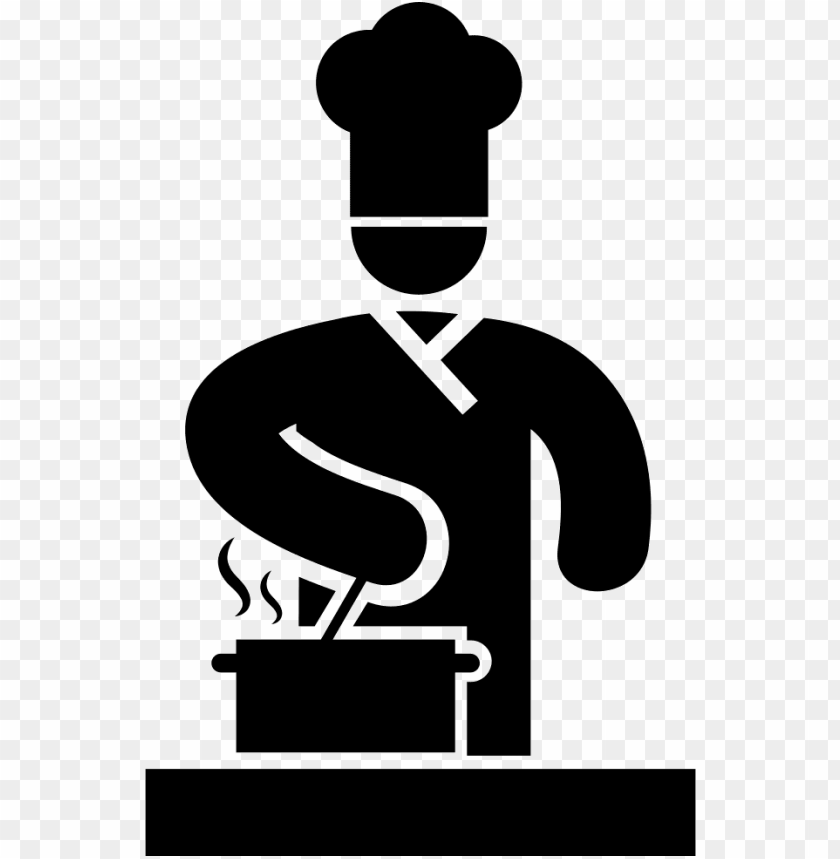 free PNG chef cooking on stove comments - icon cooking black PNG image with transparent background PNG images transparent
