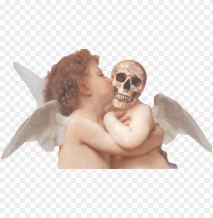 free PNG #cherub #heavenly #skull #angelic #angel #aesthetic - aesthetic angel PNG image with transparent background PNG images transparent