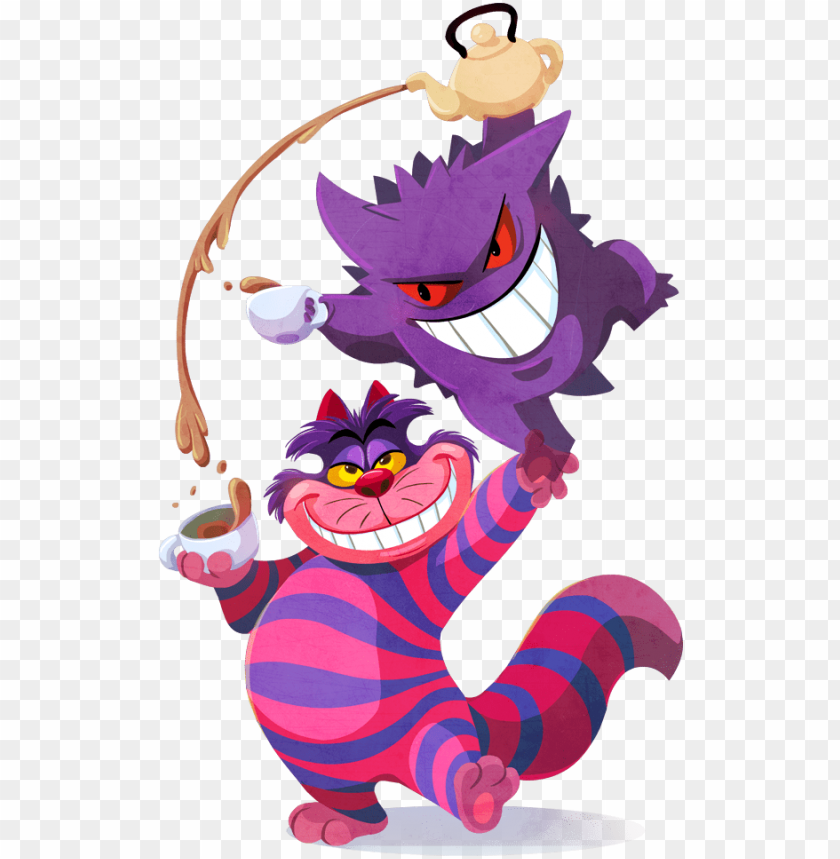 Cheshire Cat And Gengar Drawn By Kuitsuku Gengar Cheshire Cat - cheshire cat roblox
