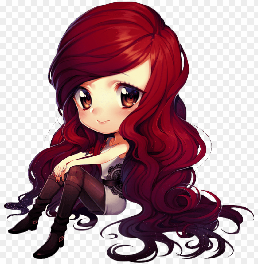 chibi anime girl PNG image with transparent background | TOPpng