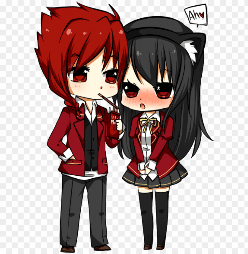 Chibi Boy And Girl Holding Hands Png Image With Transparent Background Toppng