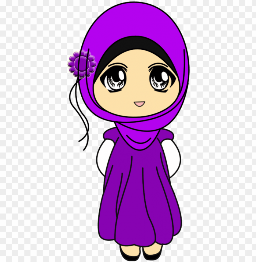 Chibi Clipart Muslimah Download Gambar Kartun Muslimah Png